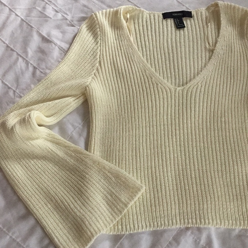 Bell sleeve sweater